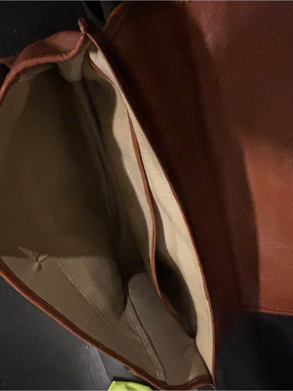 Bosca Tan Leather Briefcase with Gold Hardware - Picture 4 of 8